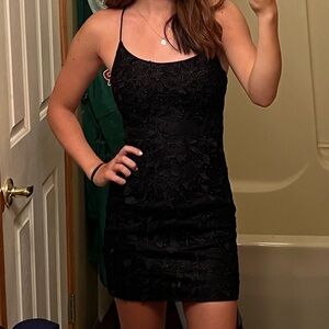 Amazon Black Sparkly Hoco Dress